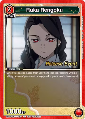 Ruka Rengoku (UEPR/KMY-3-067), UEX05BT: Demon Slayer: Kimetsu no Yaiba Vol.2 Release Event Cards — Union Arena card price