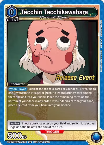 Tecchin Tecchikawahara (UEPR/KMY-3-028), UEX05BT: Demon Slayer: Kimetsu no Yaiba Vol.2 Release Event Cards — Union Arena card price