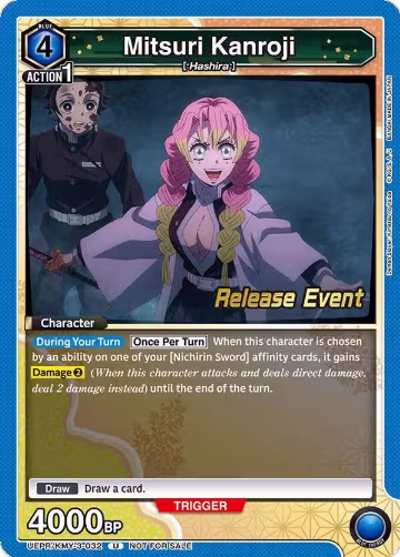Mitsuri Kanroji (032) (UEPR/KMY-3-032), UEX05BT: Demon Slayer: Kimetsu no Yaiba Vol.2 Release Event Cards — Union Arena card price