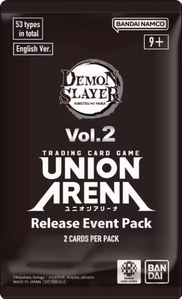 Demon Slayer: Kimetsu no Yaiba Vol.2 - Release Event Pack, UEX05BT: Demon Slayer: Kimetsu no Yaiba Vol.2 Release Event Cards — Union Arena sealed product price