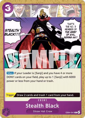 Stealth Black (EB04-041), The Azure Sea's Seven — One Piece card price