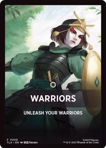 Warriors Theme Card (9), Avatar: The Last Airbender — Magic card price