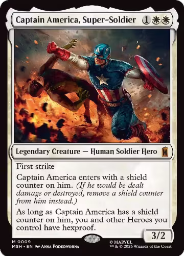 Captain America, Super-Soldier (9), Marvel Super Heroes — Magic card price