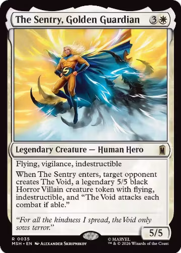 The Sentry, Golden Guardian (35), Marvel Super Heroes — Magic card price
