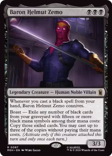Baron Helmut Zemo (87), Marvel Super Heroes — Magic card price