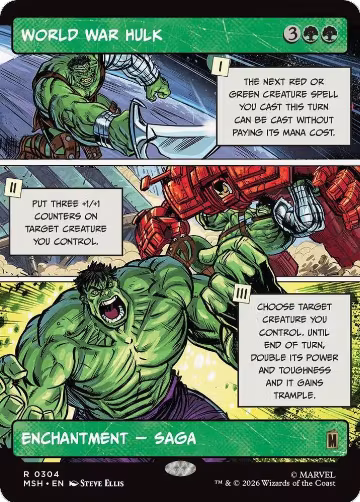 World War Hulk (Borderless) (304), Marvel Super Heroes — Magic card price