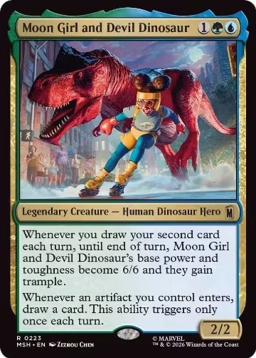 Moon Girl and Devil Dinosaur (223), Marvel Super Heroes — Magic card price