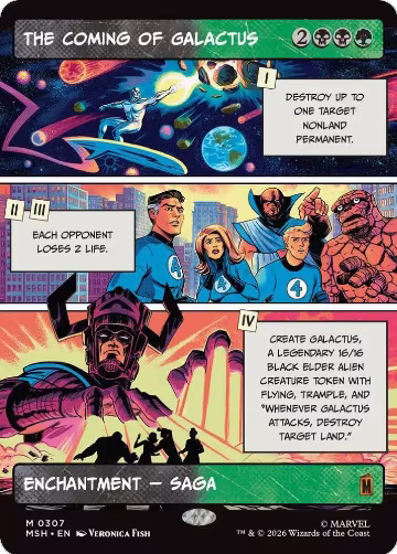 The Coming of Galactus (Borderless) (307), Marvel Super Heroes — Magic card price