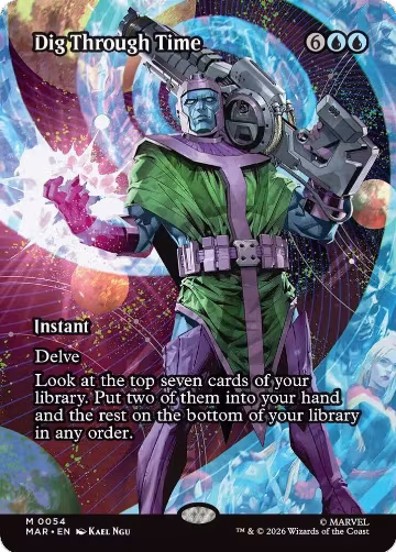 Dig Through Time (Borderless) (54), Marvel Universe Eternal-Legal — Magic card price