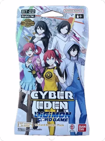 Cyber Eden Sleeved Booster Pack, Cyber Eden — Digimon sealed product price