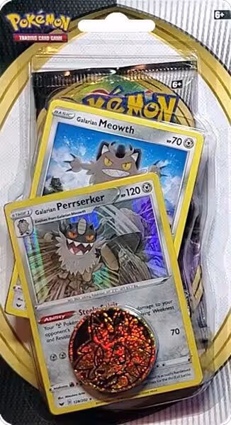 Sword & Shield Single Blister Pack [Galarian Meowth & Galarian Perrserker], Rebel Clash — Pokémon sealed product price