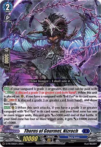 Thorns of Gourmet, Nizroch (D-PR/986EN), D Promo Cards — Vanguard card price