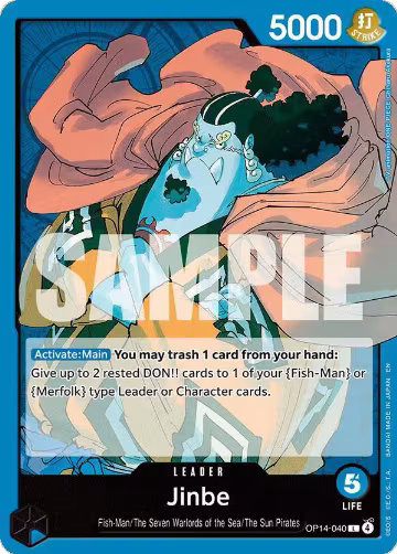 Jinbe - OP14-040 (OP14-040), The Azure Sea's Seven — One Piece card price