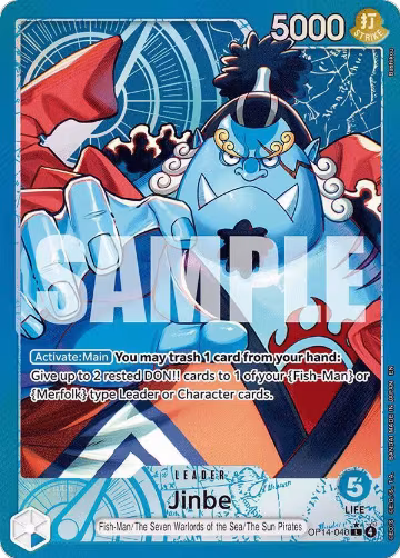 Jinbe - OP14-040 (Alternate Art) (OP14-040), The Azure Sea's Seven — One Piece card price