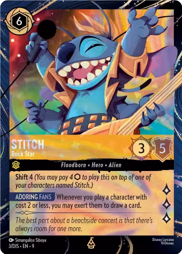 Stitch - Rock Star (3), Disney Lorcana Promo Cards — Lorcana card price