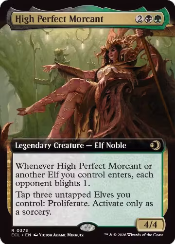 High Perfect Morcant (Extended Art) (373), Lorwyn Eclipsed — Magic card price