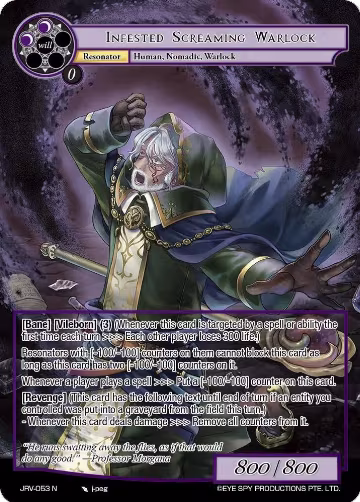 Infested Screaming Warlock (JRV-053 N), Journey to Ravidra — Force of Will card price