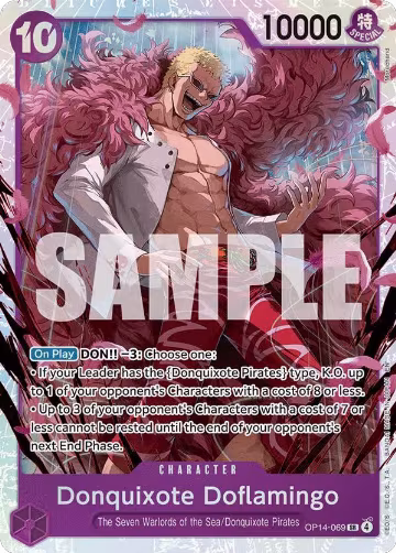 Donquixote Doflamingo - OP14-069 (OP14-069), The Azure Sea's Seven — One Piece card price