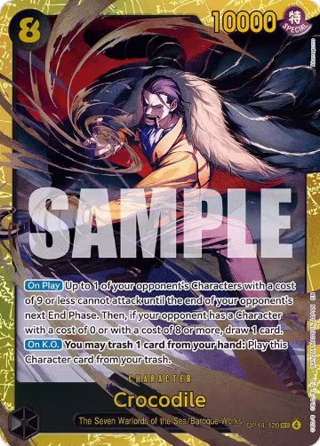 Crocodile - OP14-120 (OP14-120), The Azure Sea's Seven — One Piece card price
