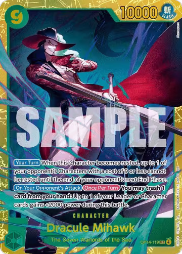 Dracule Mihawk - OP14-119 (OP14-119), The Azure Sea's Seven — One Piece card price