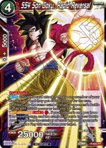 SS4 Son Goku, Rapid Reversal (Championship 2025 Finals Pack) (P-625), Tournament Promotion Cards — DB Super card price