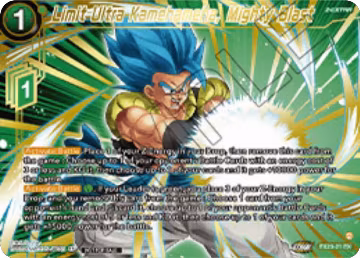 Limit Ultra Kamehameha, Mighty Blast (Championship 2025 Finals Premium Pack) (EX23-21), Tournament Promotion Cards — DB Super card price