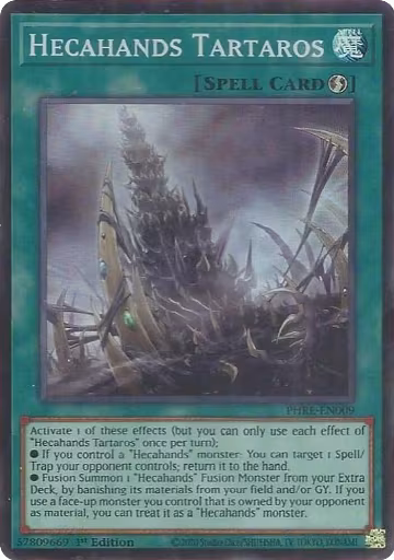 Hecahands Tartaros (Super Rare) (PHRE-EN009), Phantom Revenge — Yu-Gi-Oh! card price