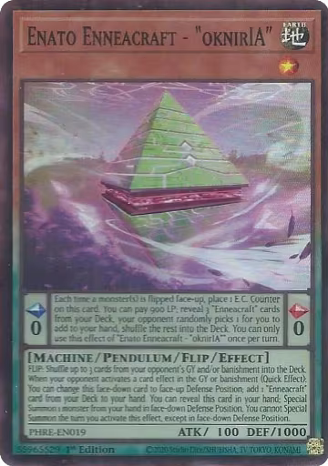 Enato Enneacraft - "oknirIA" (Super Rare) (PHRE-EN019), Phantom Revenge — Yu-Gi-Oh! card price
