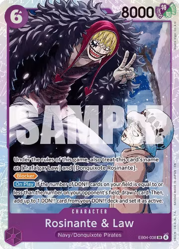 Rosinante & Law (EB04-038), The Azure Sea's Seven — One Piece card price