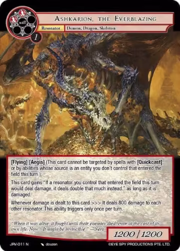 Ashkarion, the Everblazing (JRV-011 N), Journey to Ravidra — Force of Will card price