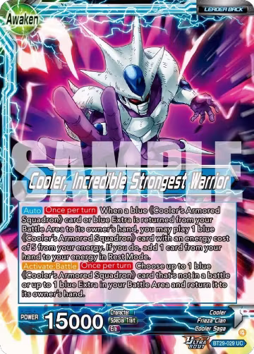Cooler // Cooler, Incredible Strongest Warrior (BT29-029), Fearsome Rivals — DB Super card price