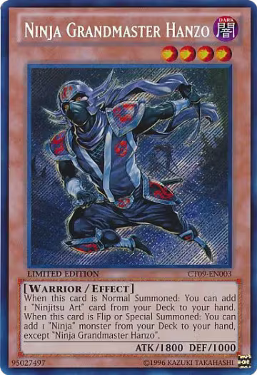 Ninja Grandmaster Hanzo (CT09-EN003), 2012 Collectors Tin — Yu-Gi-Oh! card price