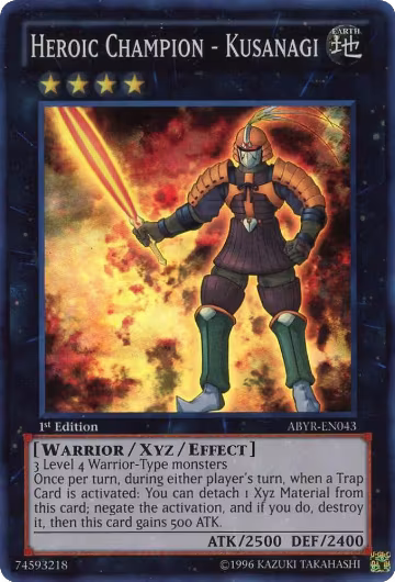 Heroic Champion - Kusanagi (ABYR-EN043), Abyss Rising — Yu-Gi-Oh! card price