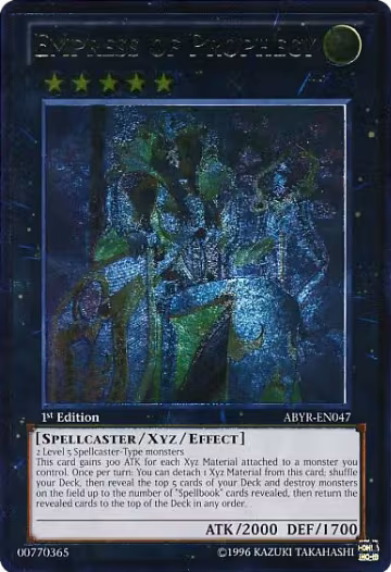 Empress of Prophecy (UTR) (ABYR-EN047), Abyss Rising — Yu-Gi-Oh! card price