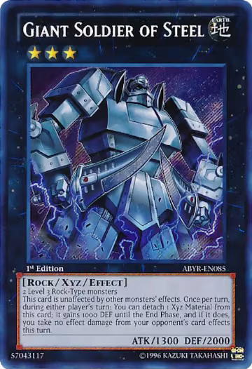 Giant Soldier of Steel (ABYR-EN085), Abyss Rising — Yu-Gi-Oh! card price
