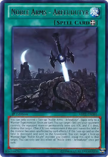 Noble Arms - Arfeudutyr (ABYR-EN086), Abyss Rising — Yu-Gi-Oh! card price