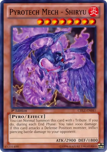 Pyrotech Mech - Shiryu (CBLZ-EN041), Cosmo Blazer — Yu-Gi-Oh! card price