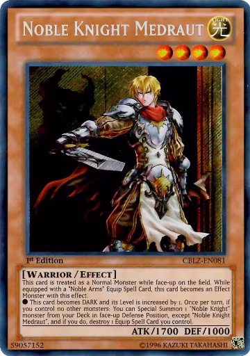 Noble Knight Medraut (CBLZ-EN081), Cosmo Blazer — Yu-Gi-Oh! card price