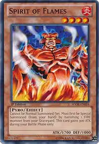 Spirit of Flames (SDOK-EN016), Structure Deck: Onslaught of the Fire Kings — Yu-Gi-Oh! card price
