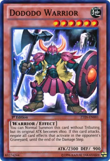 Dododo Warrior (ZTIN-EN001), 2013 Zexal Collection Tin — Yu-Gi-Oh! card price