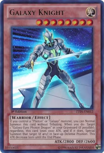 Galaxy Knight (ZTIN-EN012), 2013 Zexal Collection Tin — Yu-Gi-Oh! card price