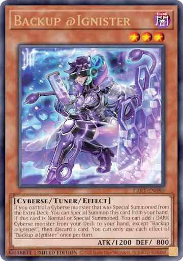 Backup @Ignister (LART-EN080), The Lost Art Promotion — Yu-Gi-Oh! card price