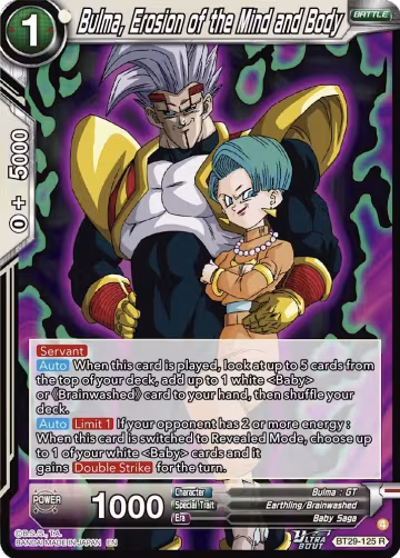 Bulma, Erosion of the Mind and Body (BT29-125), Fearsome Rivals — DB Super card price