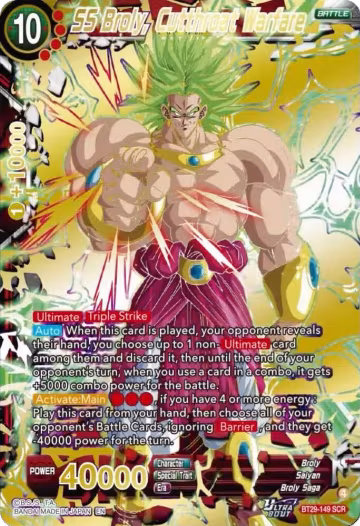 SS Broly, Cutthroat Warfare (BT29-149) — card price