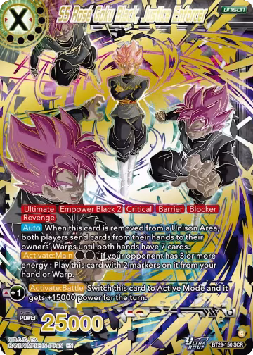 SS Rose Goku Black, Justice Enforcer (BT29-150) — card price