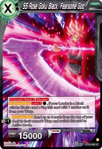 SS Rose Goku Black, Fearsome God (BT29-088), Fearsome Rivals — DB Super card price