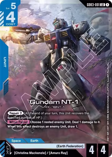 Gundam NT-1 (GD03-001), Steel Requiem — Gundam card price