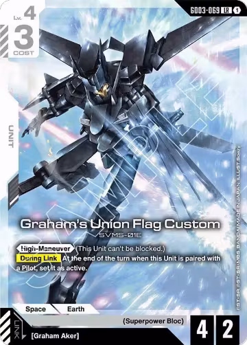 Graham's Union Flag Custom (GD03-069), Steel Requiem — Gundam card price