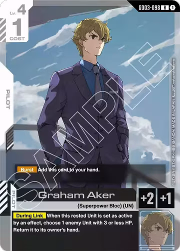 Graham Aker (GD03-098), Steel Requiem — Gundam card price