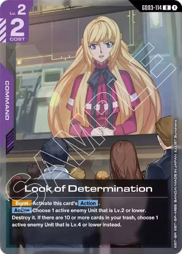 Look of Determination (GD03-114), Steel Requiem — Gundam card price